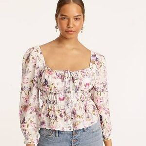 Flora Obscura for J. Crew Floral Blouse